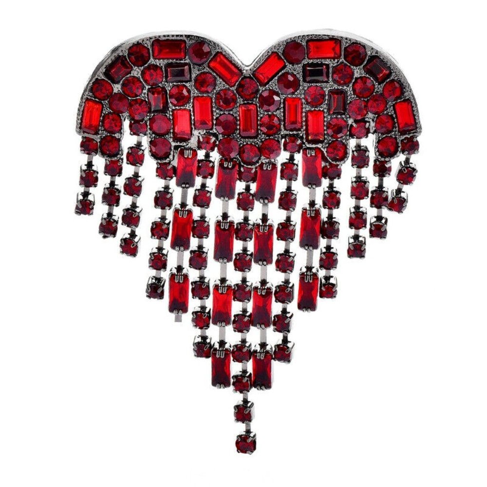 Beautiful  Bleeding Heart Brooch